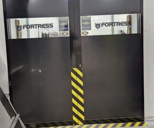 CR3 high-security automatic sliding door installed by Fortress Concept