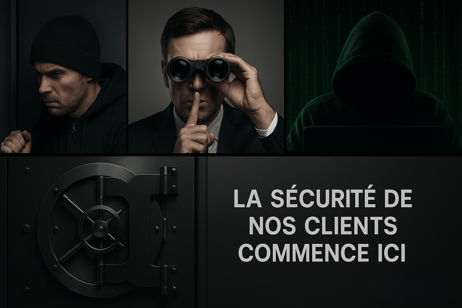 La sécurité de nos clients commence ici