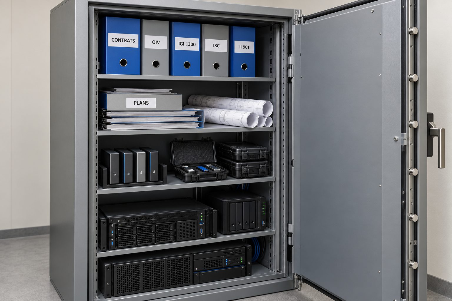 Armoire forte pour documents classifiés et équipements sensibles