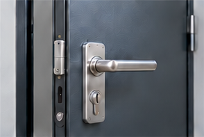 Porte blindée avec serrure de haute sûreté