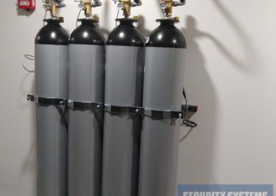 Automatic extinguishing system for nitrogen gas bottles siemens